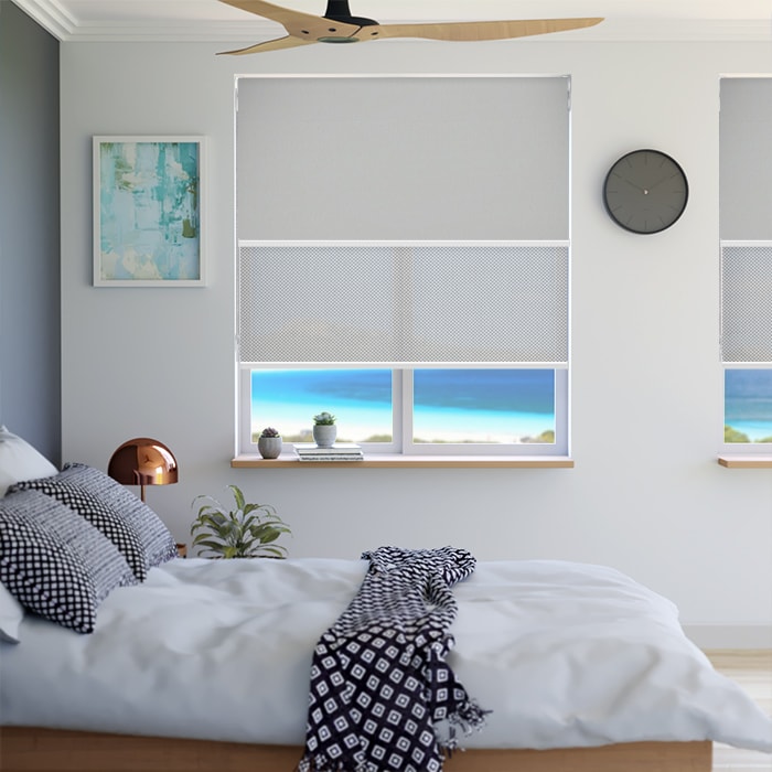 Day & Night Double Roller Blinds Elite Blockout Concord & Elite Sunscreen Concord Double Roller Blinds – ABC Blinds Online