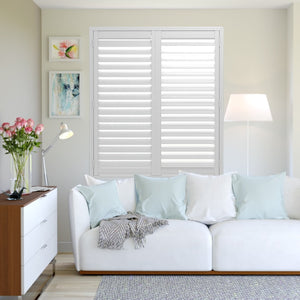 Plantation Shutters Aluminium White Satin - 1791015776
