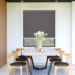 Roller Blinds Castle Blockout Grey - 1786592985