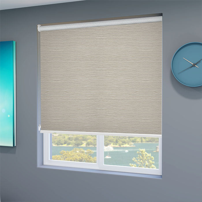 Roller Blind Vegas Blockout Concrete Roller Blinds – Abc Blinds Online