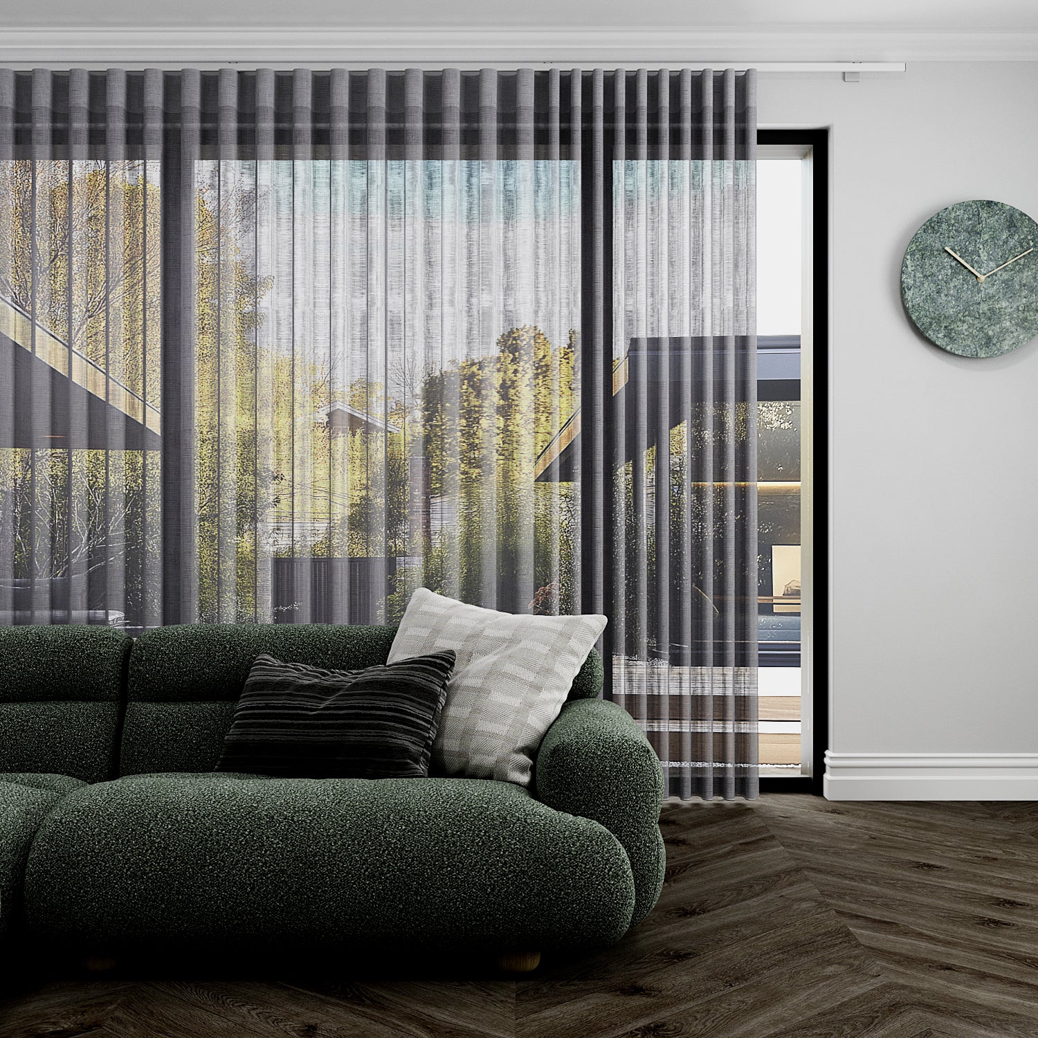 Angus Sheer Quarry Curtains – ABC Blinds Online