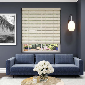 Timber-look Nova Blinds 50mm Nova Cream - 1763939230