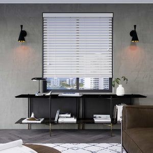 Timber-look Nova Blinds 50mm Nova White - 1785885394