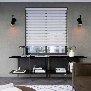 Timber-look Nova Blinds 50mm Nova White - 1786879194
