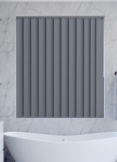 St Clair Dimout Metal Grey Vertical Blinds – ABC Blinds Online